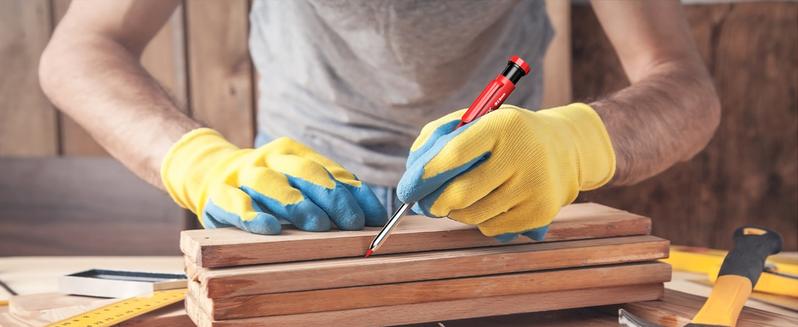 STAGEEK Carpenter Pencils Set with Case, 3PCS Mechanical Carpenter Pencils with 39 Refills, Heavy Duty Construction Pencil with Sharpener, Deep Hole Long Nib Marker Pens for Architect Marking