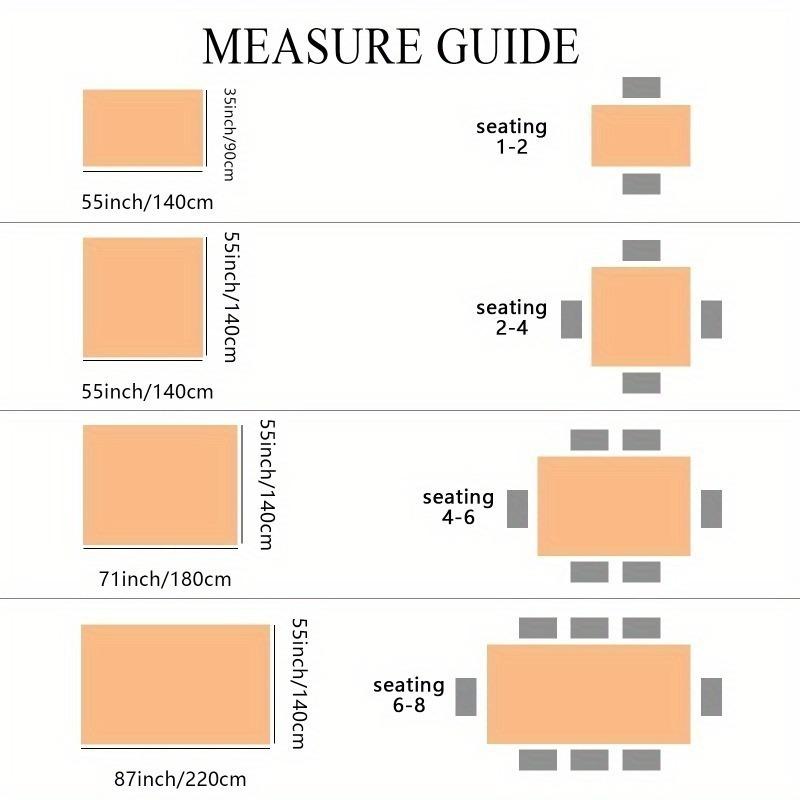 1pc Chic Coffee and Text Design Tablecloth - Rectangular Polyester Tablecloth, Easy to Clean, for Parties, Dining Decor and Outdoor Use, Picnic Table Cover