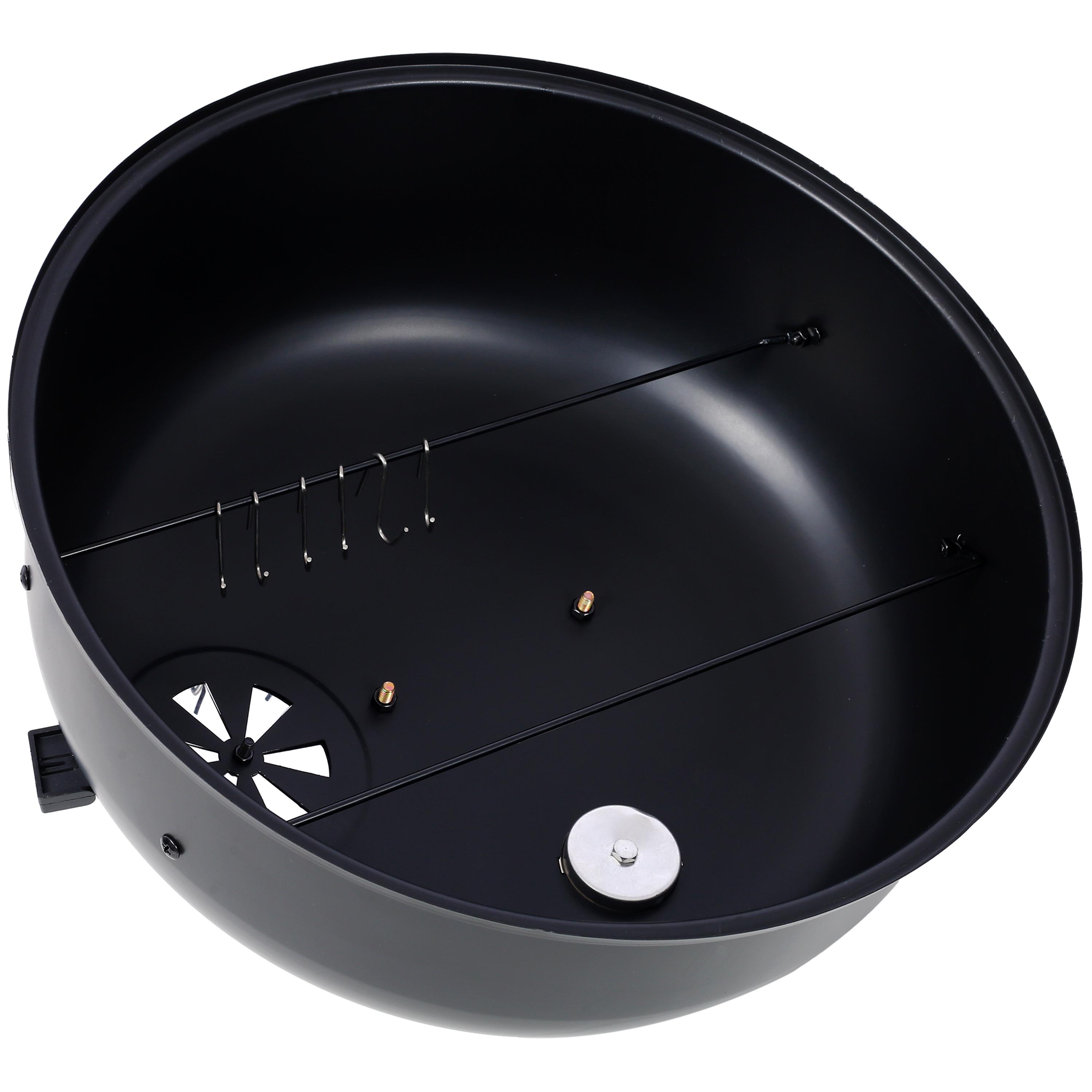 Charcoal Smoker Grill Wood Smoker Grills Outdoor Cooking 16/17 Inch Vertical Smoker Portable BBQ Grill for Camping, 16 Inch, Traditional