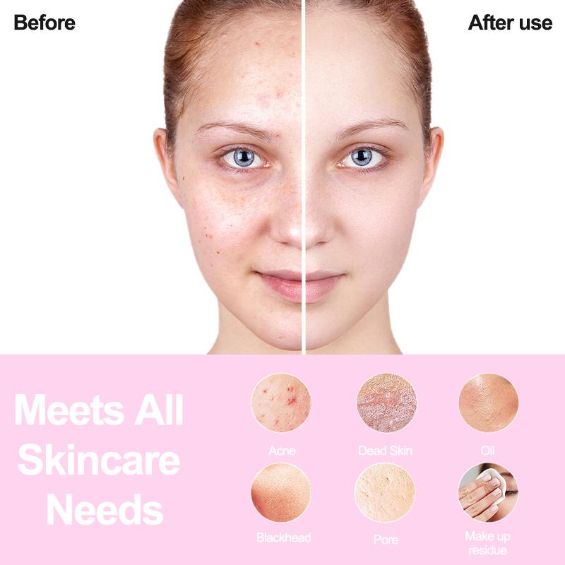 Facial Cleansing Brush Skin Massager Electric Silicone Face Brush USB Cleansing Waterproof Sonic Vibration