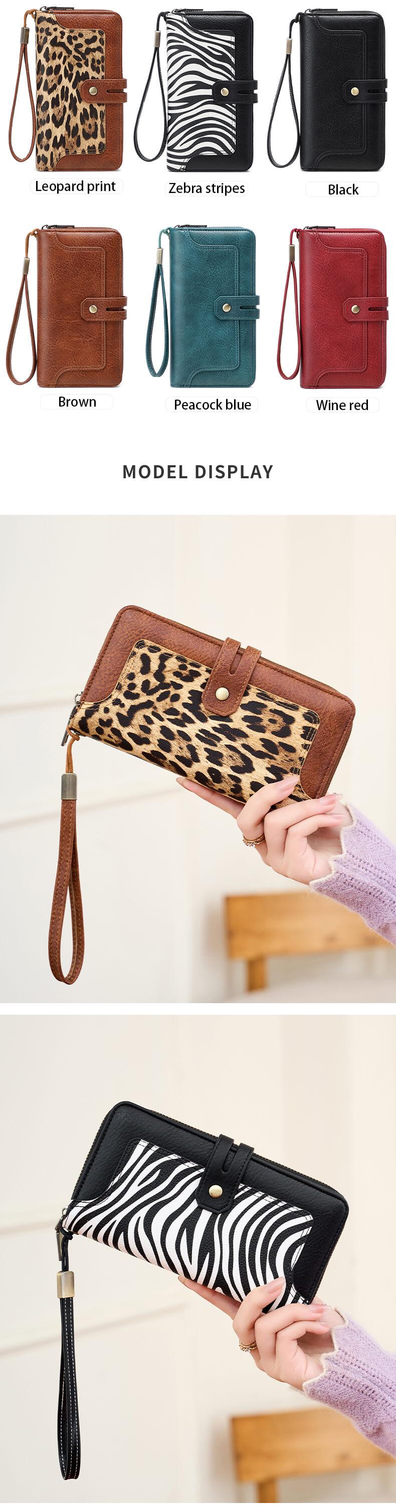 Women's RFID Blocking Credit Card Holder, Large Capacity Wristlet Design, Fashionable Durable Daily Accessory, Ideal Gift for Her, Christmas Gift, Valentine's Day Gift, Ideal Gift, Casual Card Holder