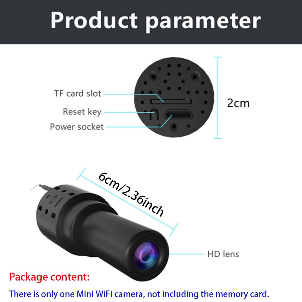Mini WiFi Camera Smart Infrared 1080P HD Night Vision FunctionSupports Motion Sensing and Multi Use