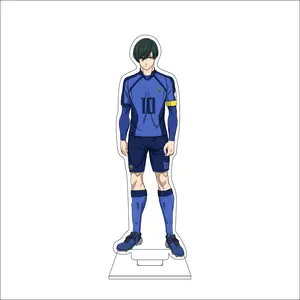 16CM Anime BLUE LOCK Cosplay Acrylic Figure Stand Plate Chigiri Hyoma Nagi Seishiro Bachira Meguru Isagi Yoichi Ornaments Gifts