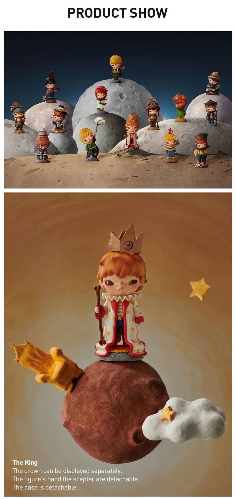 POP MART Hirono×Le Petit Prince Series Figures, Blind Box, Mystery Box
