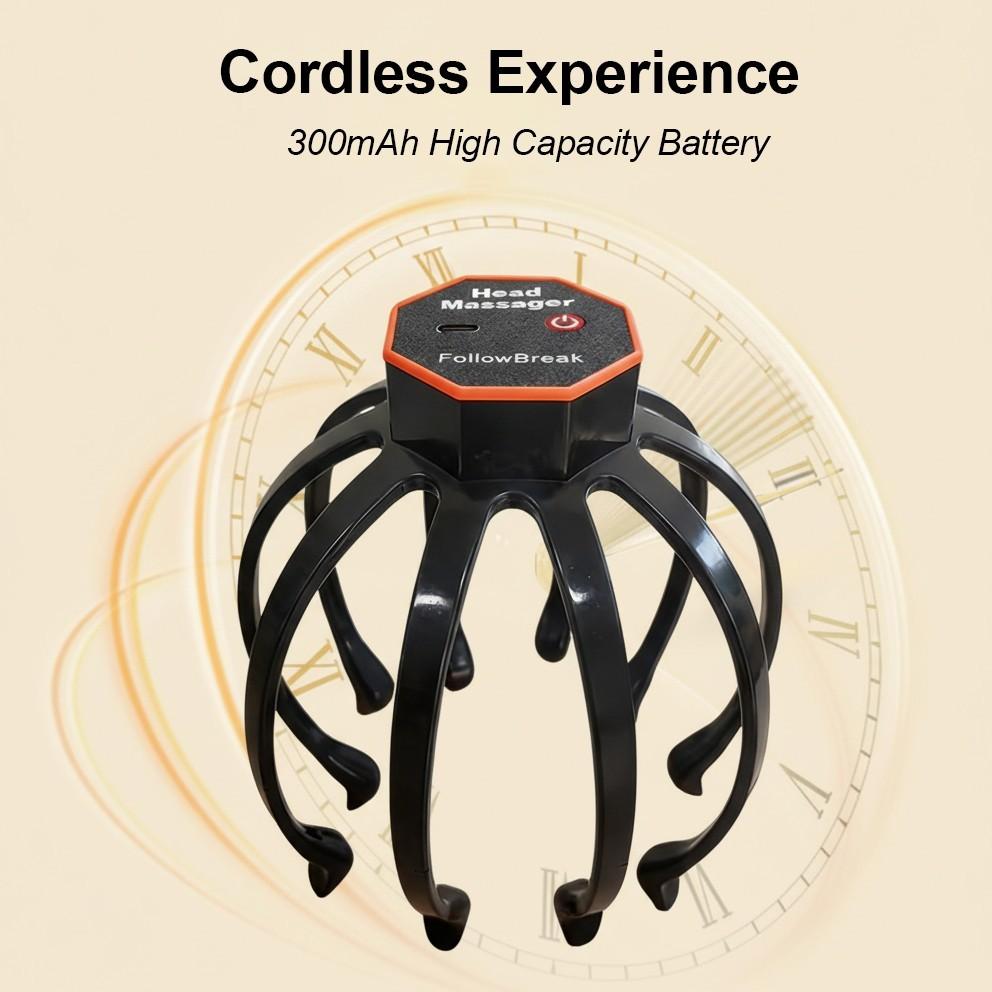 Portable Head Massager, Rechargeable Cordless Head Massager, 3 Adjustable Massage Modes, Holiday Gift