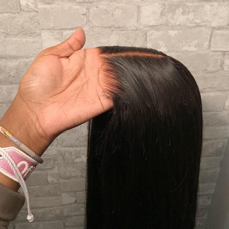 Bling Hair  180 Density 12-34 Inch 6x4 Glueless Wigs Ready To Wear Preplucked Straight 5x5 Lace Closure Wig Human Hair For Black Women