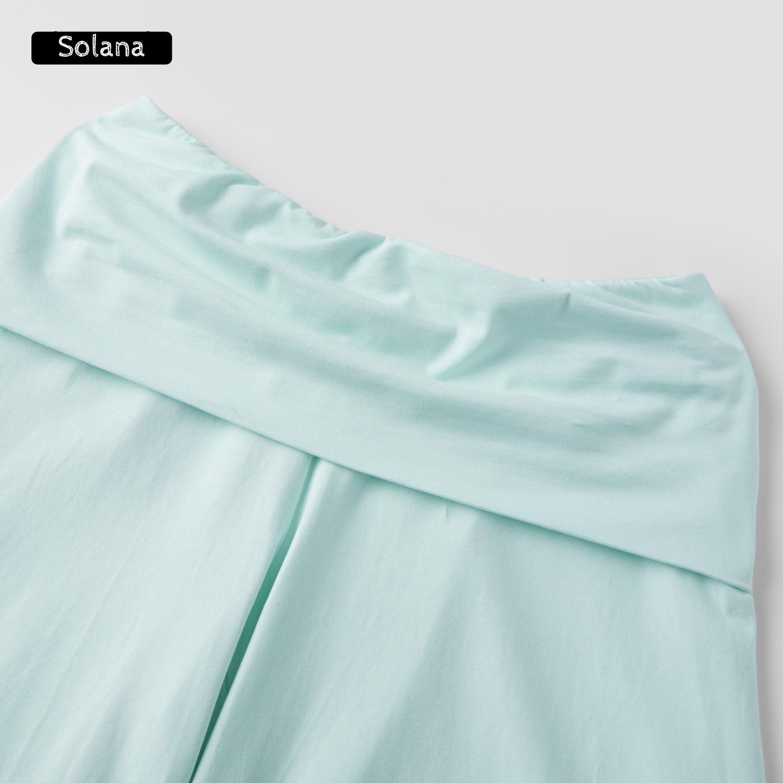 Women Summer Fold Over Wide Leg Capri Pants Low Rise Lounge Yoga Flare Culottes Y2k Soft Flowy Crop Palazzo Pants Beach