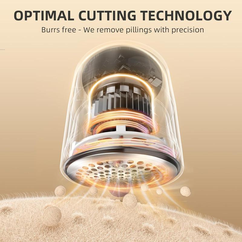 【Lentorgi】Electric fabric shaver, portable hair remover, pet home, rechargeable, lint collection container, LED digital display, 6-blade blade, safety lock, 3 speeds, 2600mAh, lasts for 1 hour, suitable for clothes, sweaters, sheets, sofa, blanket
