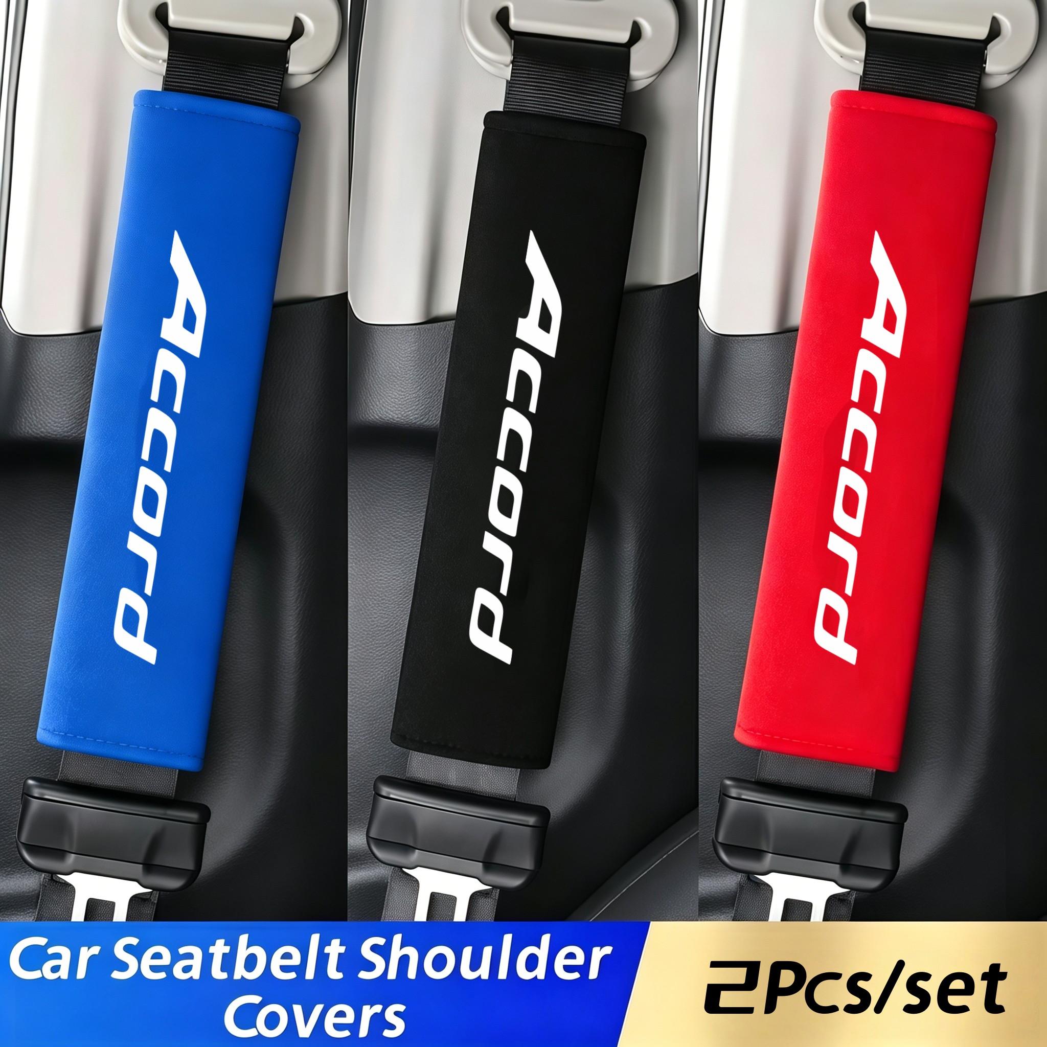 2pcs Car Seatbelt Shoulder Protectors, Simple High-End Design, Anti-Chafing, Suitable for Honda Accord, Universal Car Accessories, Auto Interior Accessories