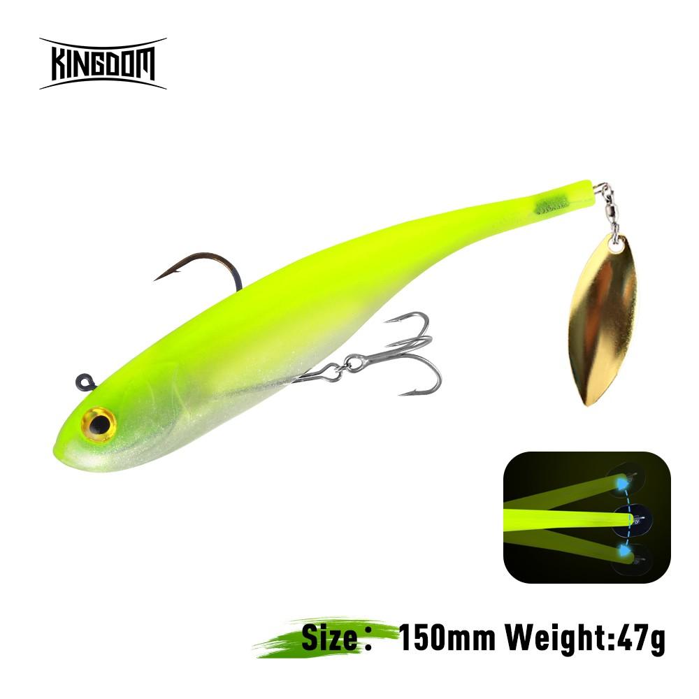 1pc Sinking Soft Bait with Replaceable Tail, Realistic Color Large Fishing Lure 47g/1.66oz 150mm/5.91in, Durable PVC Material Good Swimming Action Suitable For Bass, Trout, Pike For Fresh&Saltwater Fishing Fishing Lure Perfect Gift for Anglers