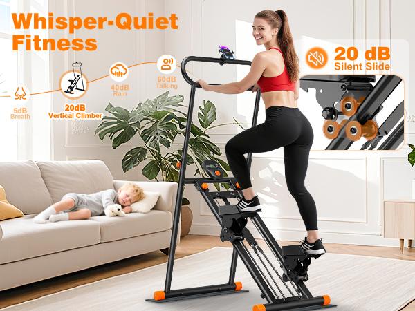 Stair Stepper for Exercise at Home, Vertical Climber for Home Gym with Adjustable Pedals & LCD Display, Maquina Para Hacer Ejercicio En Casa, Cardio Exercise Machine