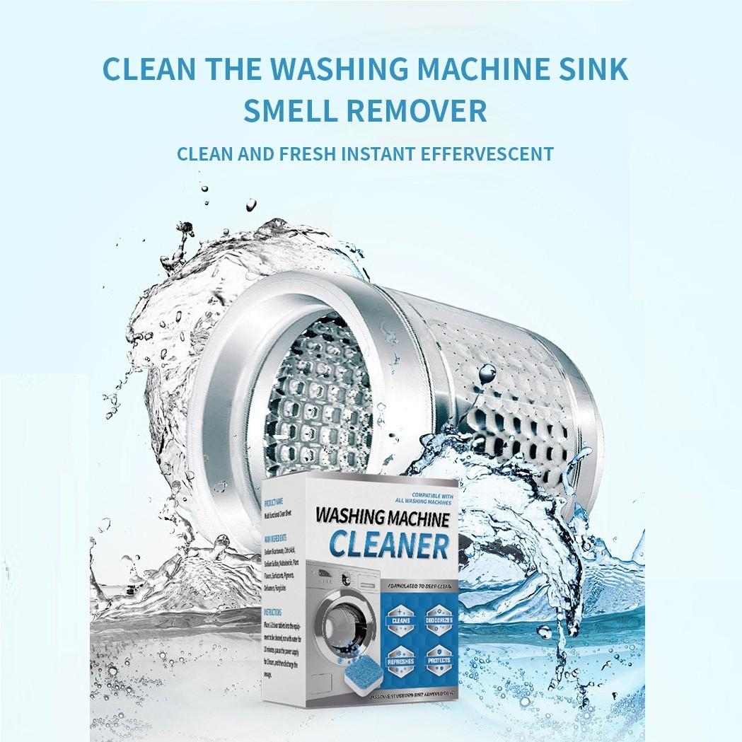 Washing Machine Cleaning Tablets, Home Roller Drum Cleaner, Removes Stains and Limescale, Coffee Maker Cleaner, Disposal Cleaner - Deep Cleaning Tablets For HE Front Loader & Top Load Washer