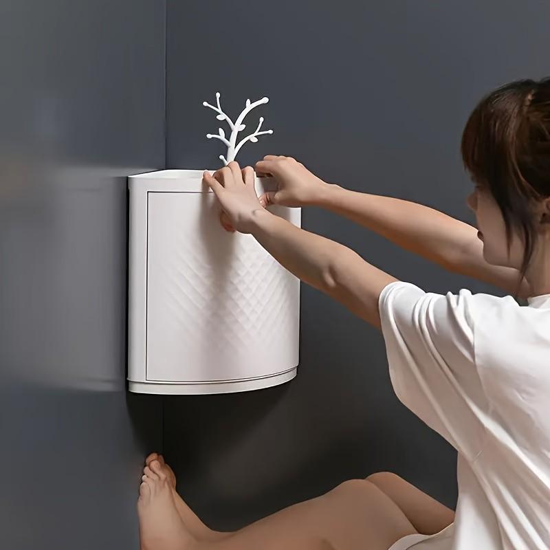 Space-Saving Corner Shelf, Heavy-Duty Stackable Storage Rack for Bathroom Kitchen, Easy Install No Tools, Modern Organizer