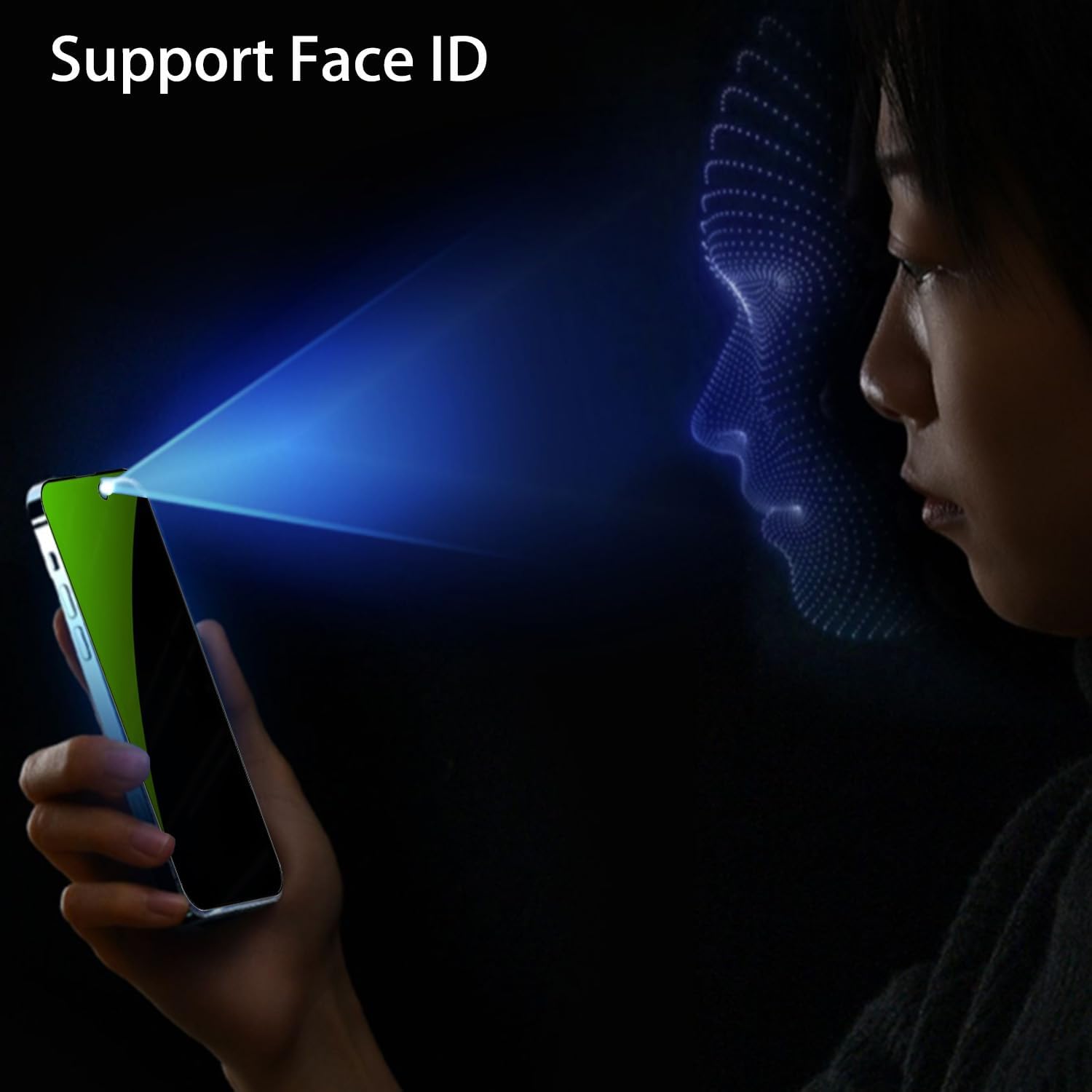 Tempered Glass Phone Screen Protector, 3 Counts Anti-spy Phone Screen Protective Film, Phone Accessories Compatible with iPhone 15 14 13 12 Smartphone