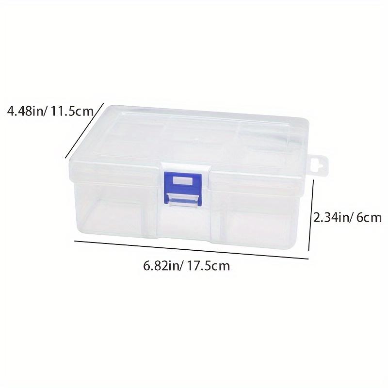 1/2/3/4/5pcs 6-Grid Pin Clip Box: Removable Dividers for Organizing & Hanging Items