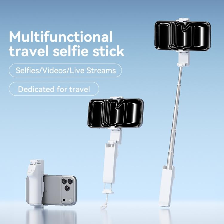 I20 Wireless Bluetooth Selfie Stick: A compact, pocket-sized travel tripod with Bluetooth remote control and a foldable design, perfect for travel, vlogging, and group photos. Compatible with all smartphones.