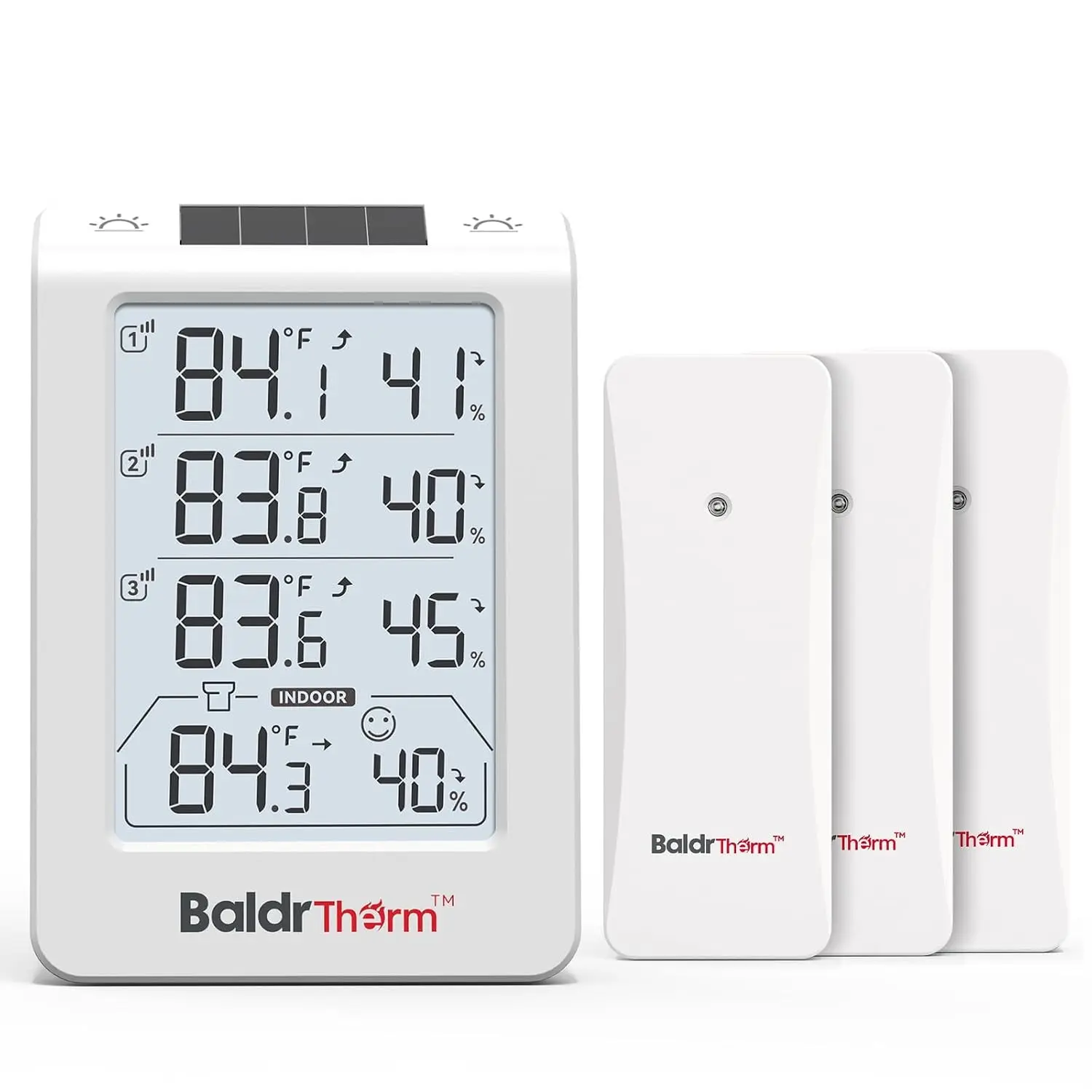 Digital Wireless Refrigerator Freezer Thermometer with 3 Remote Sensors, 328ft Range, Min/Max Memory, Adjustable Backlight for Home, Garage, Breast Milk