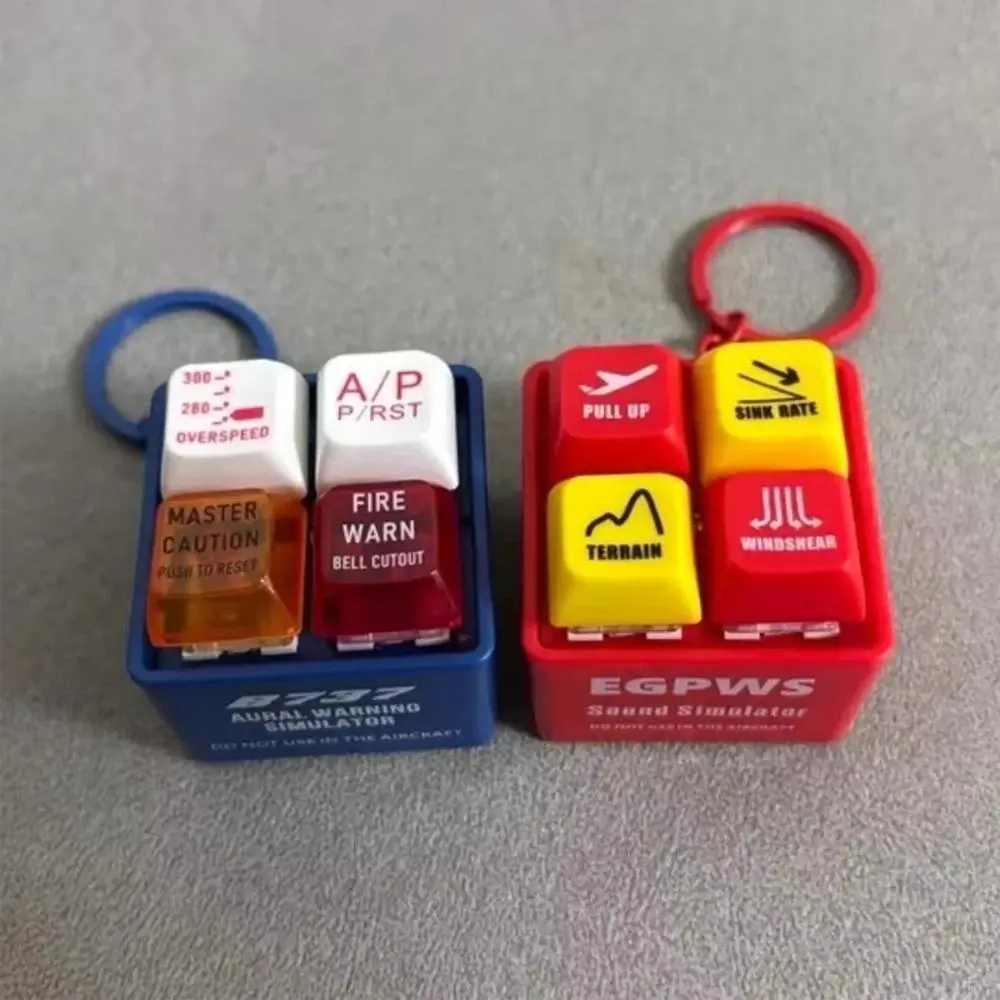 New Warning Simulator For Pilot's Refreshing and Stress Relieving Keychain Device EGPWS Boeing 7 37 Warning Sound Simulator