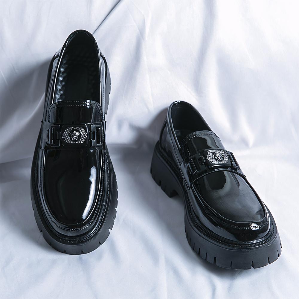 Men's Fashionable Casual Tassel Decor PU Leather Slipon Shoes Loafers Simple Design Elegant Plain Round Toe Loafers Business Style Temperament Flats for Daily Wear Tassel Shoes Gorgeous Appearance Spring Gift for Him Black Footwear Boy Women