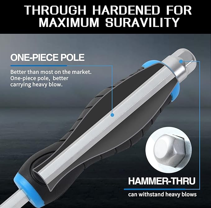 Magnetic Screwdriver Set 12 PCS with Black tips, 6 Phillips and 6 Flat Head Screwdrivers, with Go-Thru Steel Blades, High Torque for Fastening and Loosening (Black Tip_Matt Blade)