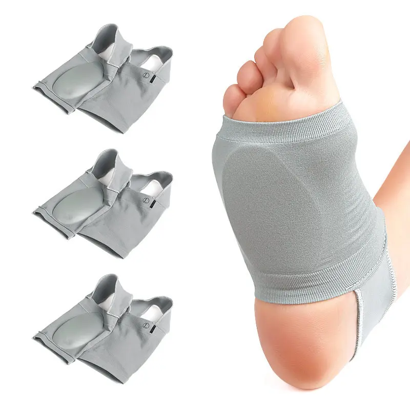 Unisex Breathable Polyester Ankle Sleeve - Compression Arch Support Gel Pad Brace, Foot Wrap for Plantar Fasciitis Pain Relief & Recovery, Workout & Everyday Casual Wear Accessory