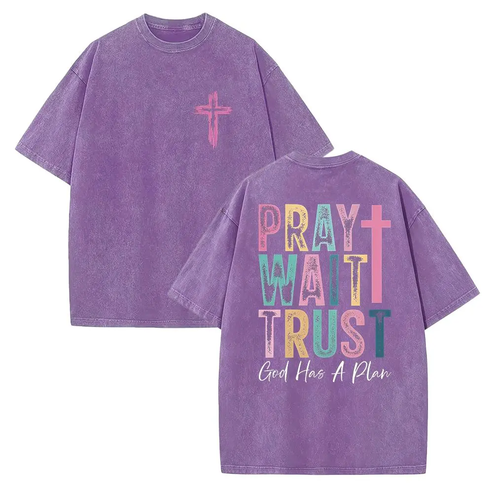 Washed T-shirt-Purple