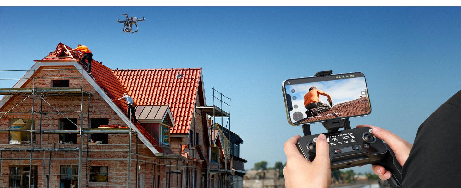 Bwine F7GB2 Drone with 4K Camera for Adults, 3-Axis Gimbal, 9800FT Transmission Range, FAA compliance, 50Mins Flight Time with 2 Batteries, GPS Auto Return+Follow Me+Beginner Mode