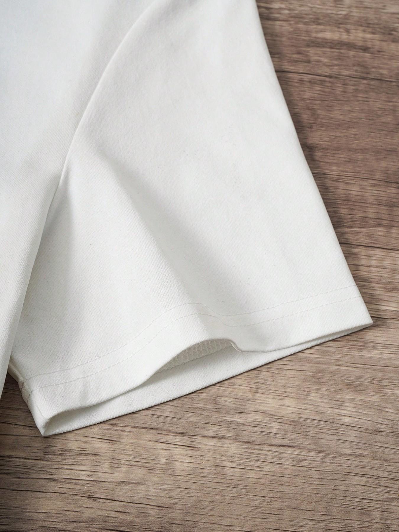 Men's Summer Best-Seller Collection: Coconut Tree Print, White and Pink Color-Blocked Casual Two-Piece Men's Sports Set  Perfect for everyday casual wear and running, loose-fitting and breathable