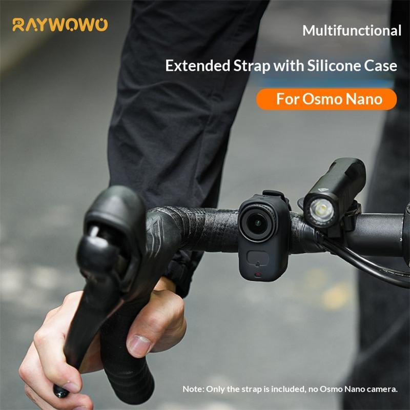 Raywowo Silicone Wrist Strap Mount For Osmo/GoPro Action Cameras, Adjustable Hand Strap For Backpack, Sports Camera Accessories