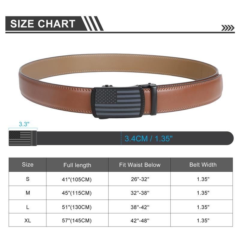 XZQTIVE American Flag Belt for Men Black Nylon Ratchet Belts 4th of July Patriotic Decorations