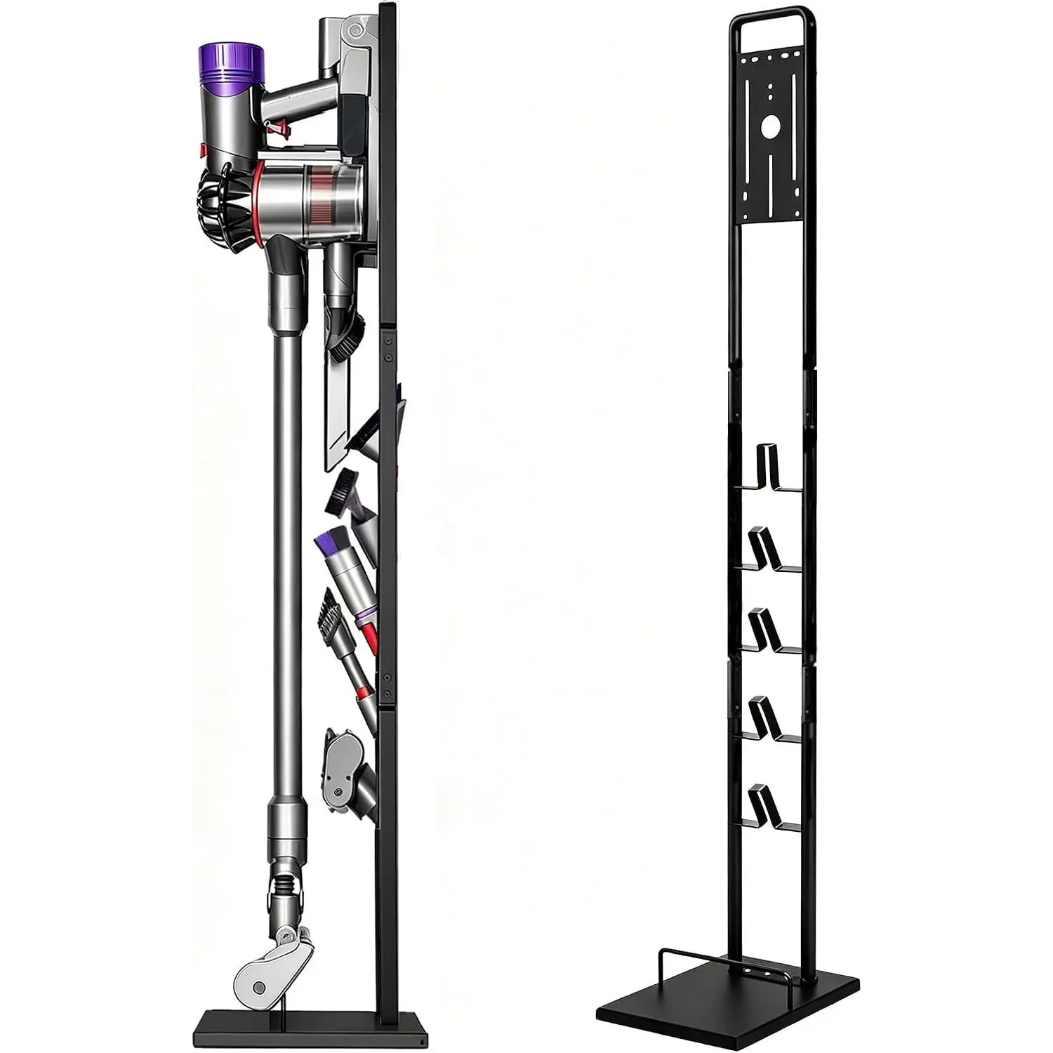 Lasvea Vacuum Stand for Dyson V6, V7, V8, V10, V11, V12, V15 Cordless Cleaners - Heavy Base Metal Bracket Holder, Accessory & Attachment Storage