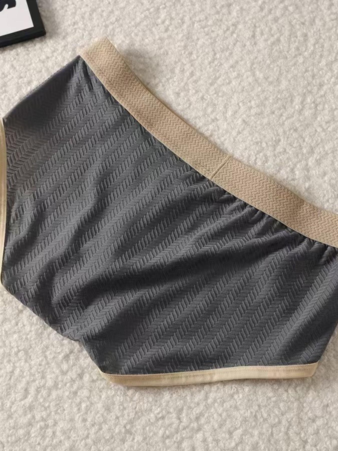 5-Pack High-Elastic Mesh Men's Low-Waist Trunk, Breathable Non-Restrictive, Plus Size Sexy Trendy Sports Underwear, All Seasons Casual Briefs