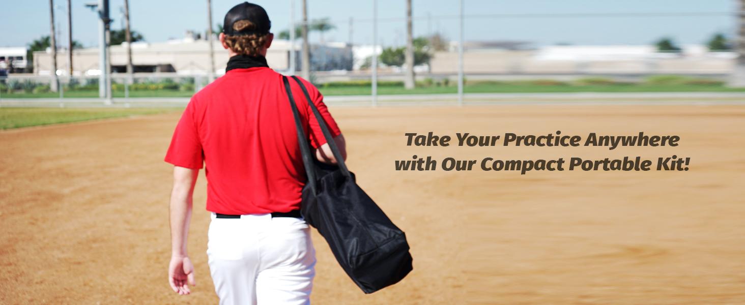 【SpringStatements】ZELUS 7x7ft Baseball Net | Baseball Softball Practice Net with Tee, Baseballs and Carry Bag for Batting Hitting and Pitching,Backyard,all seasons,family sport,gift idea,lawn games,Summer Sports,Outdoorfun Training Equipment