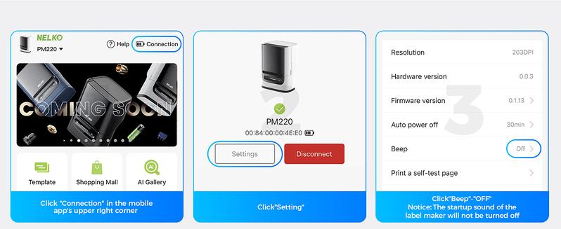 PM220 Label Printer with tape,Portable Thermal Printer,Bluethooth Label Printer,for Address, Logo, Clothing, Mailing, Sticker Printer for Phones & PC
