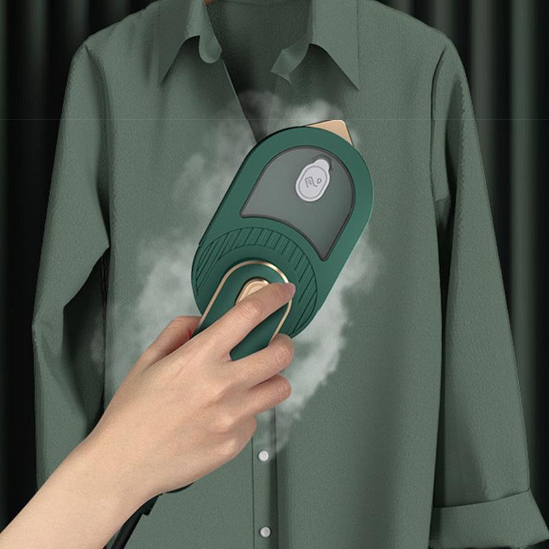 Handheld Mini Steam Iron - Compact, Lightweight Garment Steamer (170x90x122mm) with Easy-to-Use, 1-Press, Rapid-Heating Mini Pocket Handheld Steam Generator Accessories for Household Rubber, Linen, Cotton Clothing Wrinkle Removal, Portable Handheld Ironin