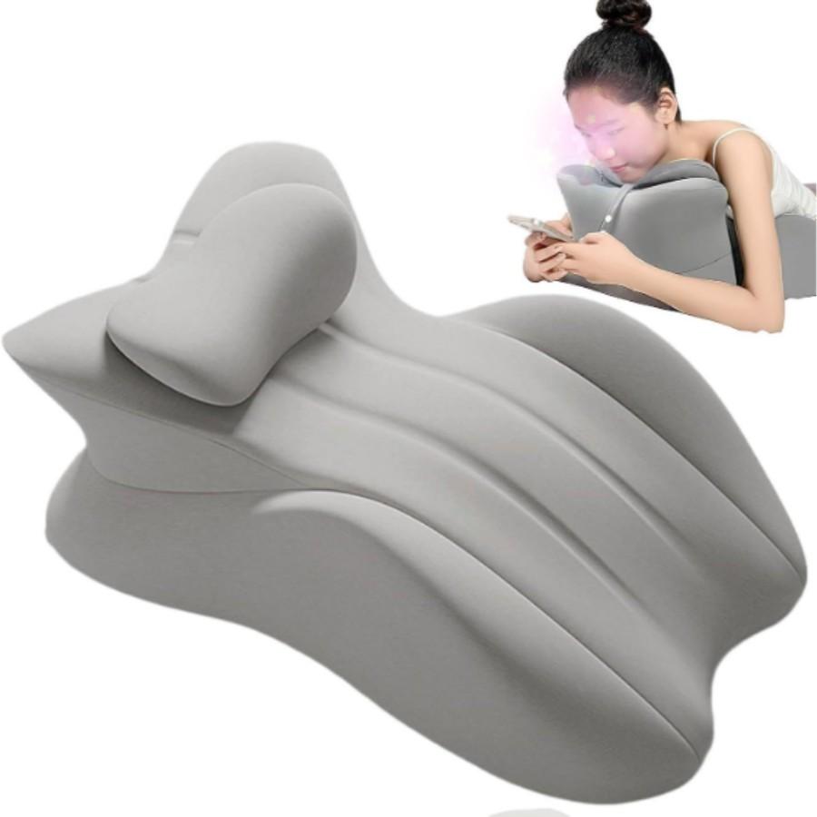 Portable Multi-Functional Comfort Pad, Couples Memory Foam Wedge Pillow, Cushion, Ergonomic Butt Support, Multiple Positions, Prone Position, Ideal for Home, Office, Yoga, Reading, Multiple Uses, Relieve