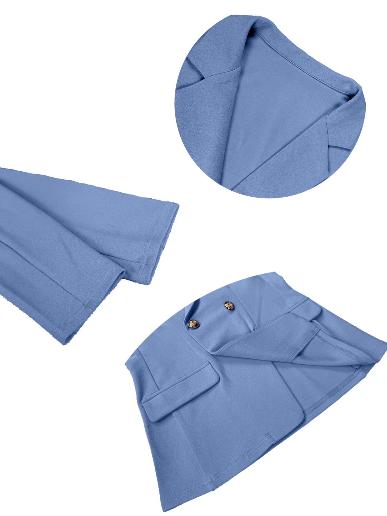 Women's Business Style New Arrival 2-Piece Set Casual Elegant Fashion Long Sleeve Blazer & Seven-Quarter Pants Suit M2631