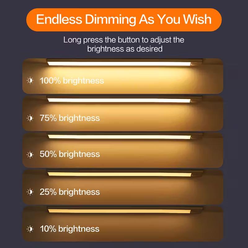 Motion Sensor Under Cabinet Lights 4 Pack, 3 Color Temperatures, Wireless USB Rechargeable, 2200mAh Battery, Magnetic Stick-On, 200 Lumens, Auto & Always-On Modes, Indoor Closet & Kitchen Lighting Dimmable Nightlight Motion Sensor Under Cabinet Lights 4 Pack, 3 Color Temperatures, Wireless USB Rechargeable, 2200mAh Battery, Magnetic Stick-On, 200 Lumens, Auto & Always-On Modes, Indoor Closet & Kitchen Lighting Dimmable Nightlight