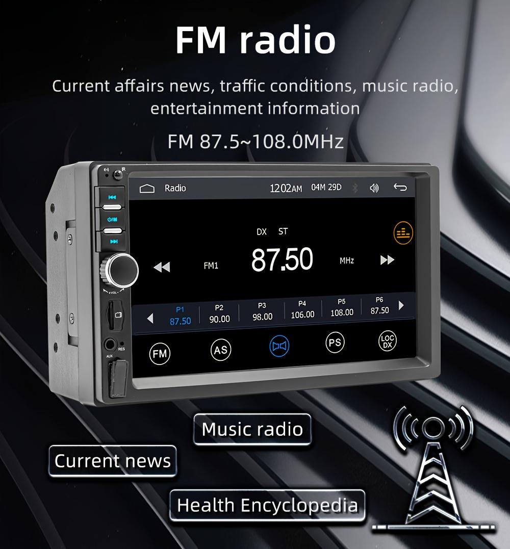 7-Inch 2DIN Vehicle Stereo Featuring Carplay, Android Auto, a Mounted Player, Compatible with USB/TF Cards, Wireless Player, And Car MP5 Multimedia System 7018, Without Battery