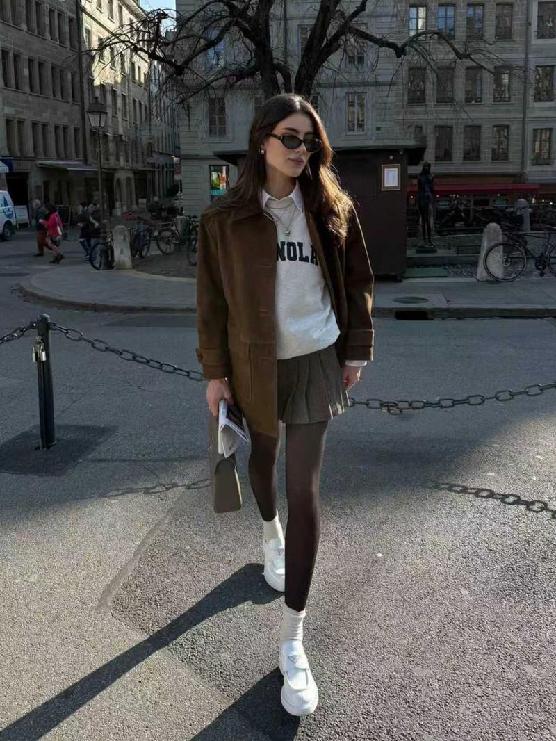 Women's Long Sleeve Casual Elegant Coat Jackets, Perfect for Vacation & Daily Wear, Autumn Winter Season, Slim-Fit Woven Fabric Outerwear