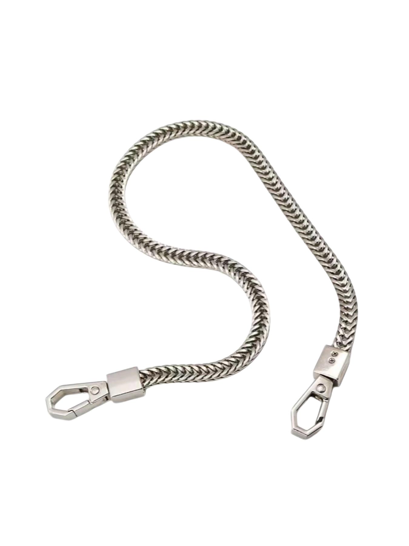 Elegant Handbag Chain,tracolla per borsa，catena per borsa， 2D Flat Iron Strap, Metal Buckle Shoulder Strap, Replaceable Single Shoulder/crossbody Strap, DIY Wallet Making