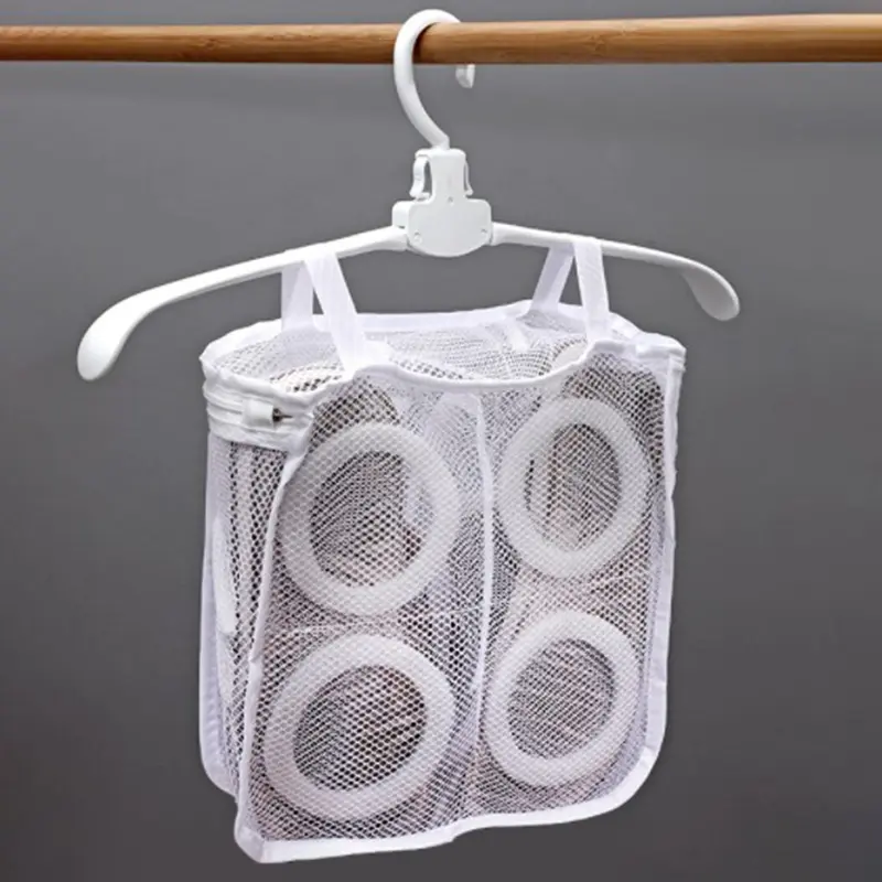 1 set of hanging shoe washing bag, machine wash anti deformation shoe protection mesh bag, household lazy shoe cleaning and drying integrated storage bag