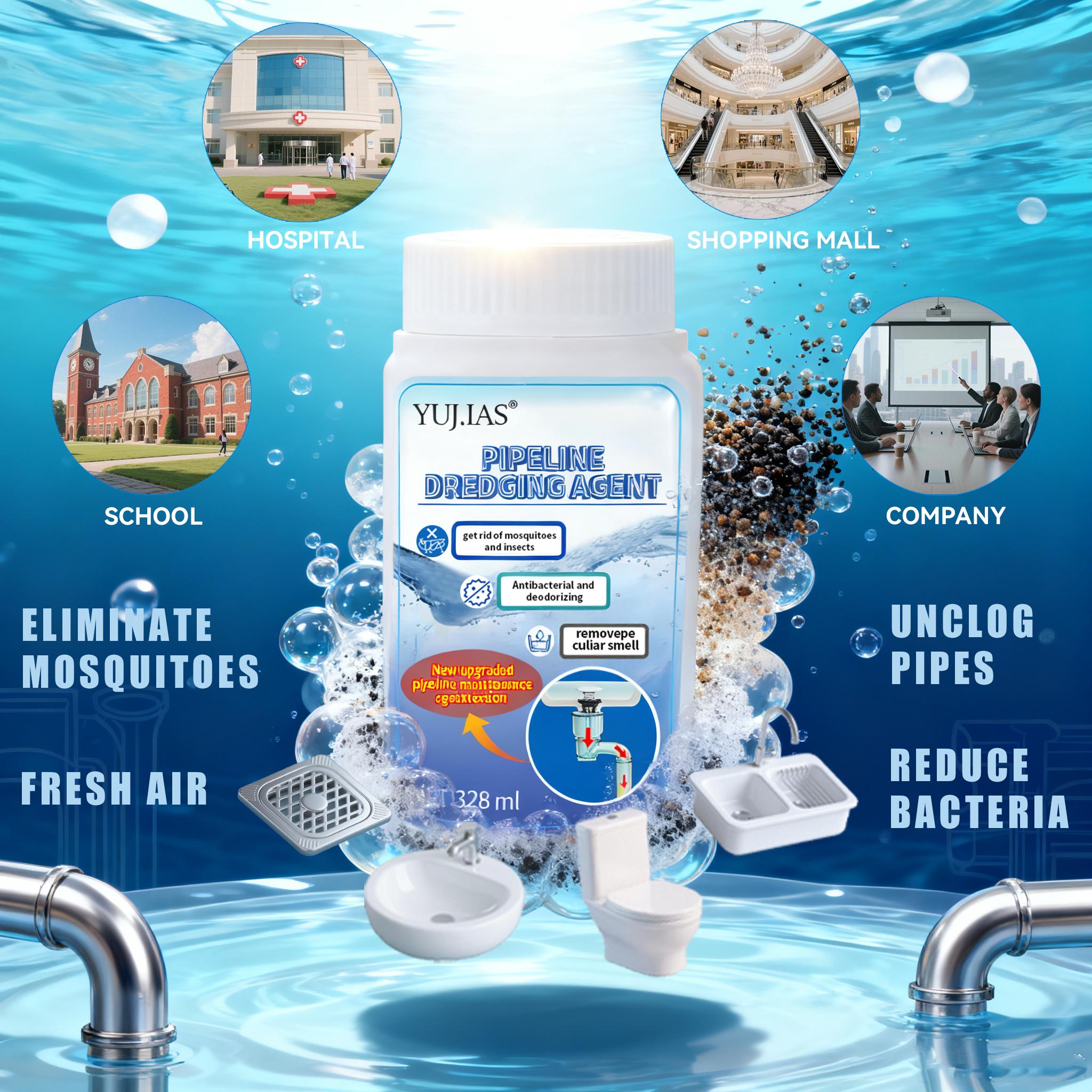 Pipe dredging agent and pipe cleaning and maintenance agent