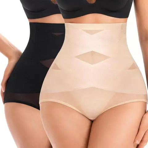 Tummy Control Shapewear Panties for Women-High Waisted Body Shaper Underwear Seamless Shapewear Panty Girdle