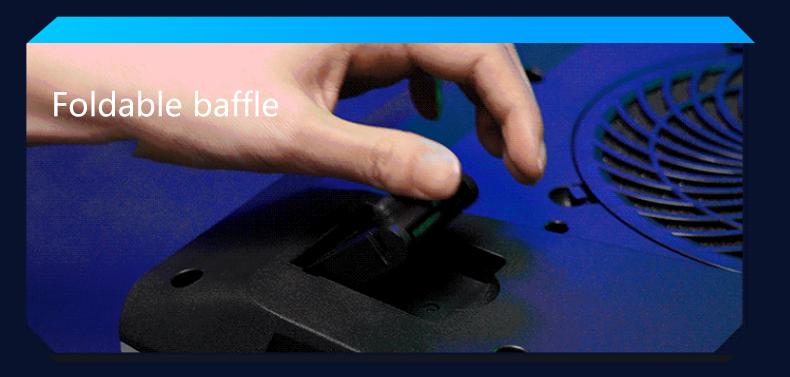 【Limited time 】llano RGB Laptop Cooling Pad, Gaming Laptop Cooler with Powerful Turbofan, Fast Cooling Laptop 15.6-21in, Adjustable Speed, Touch Control, LCD Screen