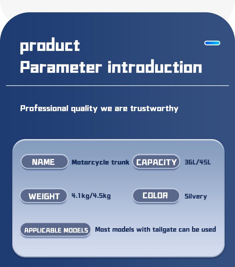 Pedal motorcycle trunk, electric bike anti-theft, waterproof, anti fall, super large, durable, detachable and applicable