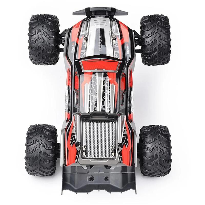 1:16 Full Scale RC Cars, 50 km/h 4WD Off-Road RC Truck with LED Front Lights and Rechargeable Batteries, High-Speed Drift Monster Truck, Perfect Birthday Gift for Kids Aged 8 and Up Remote Control Crawler Remote Control Kart