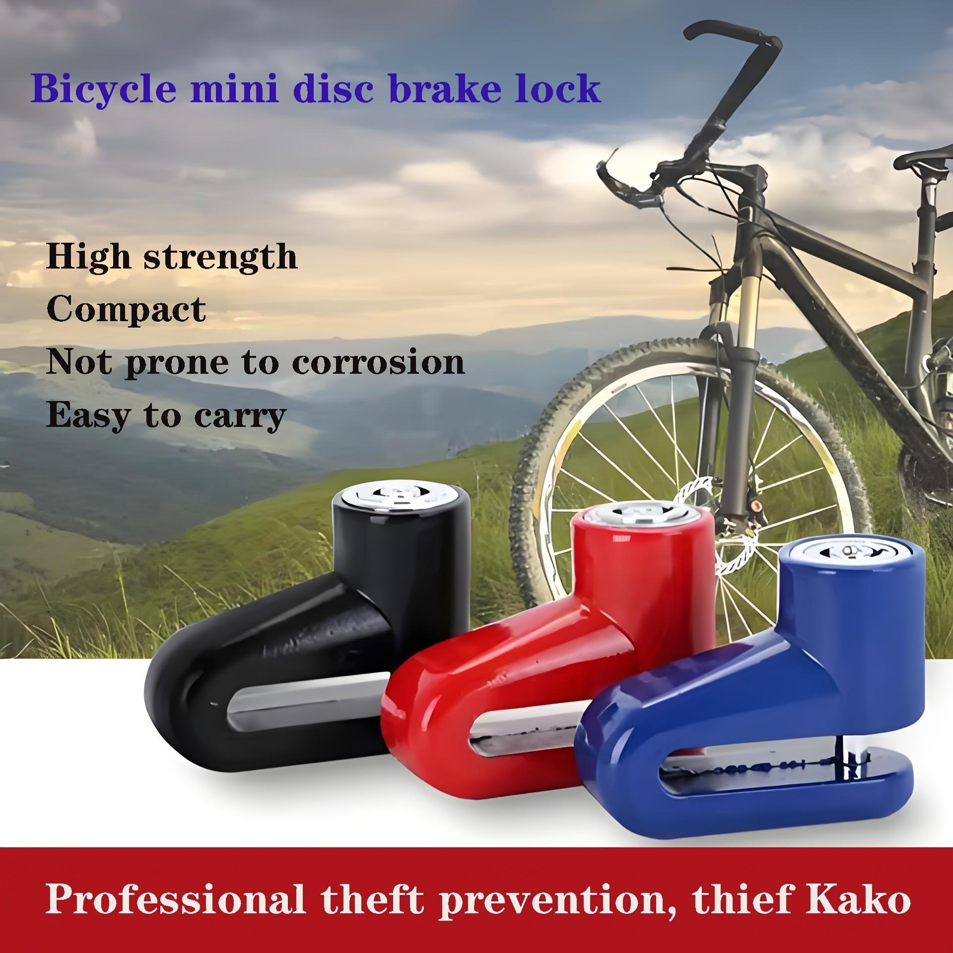 Motorcycle Disc Brake Lock, Anti-Theft Scooter Disk Lock, Anti-Pry Electric Vehicle Brake Rotor Security Lock, Ebike Accessories, Motorcycle Locks Anti Theft