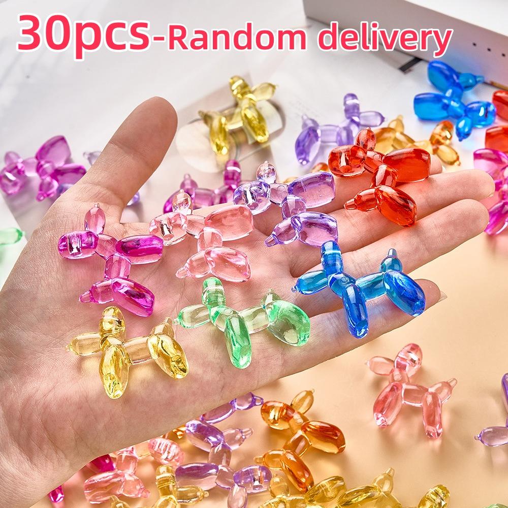 30pcs Mini Resin Dog Figurines, Random Design DIY Handmade Decorations, Christmas New Year Gifts, Home Office Desk Ornaments