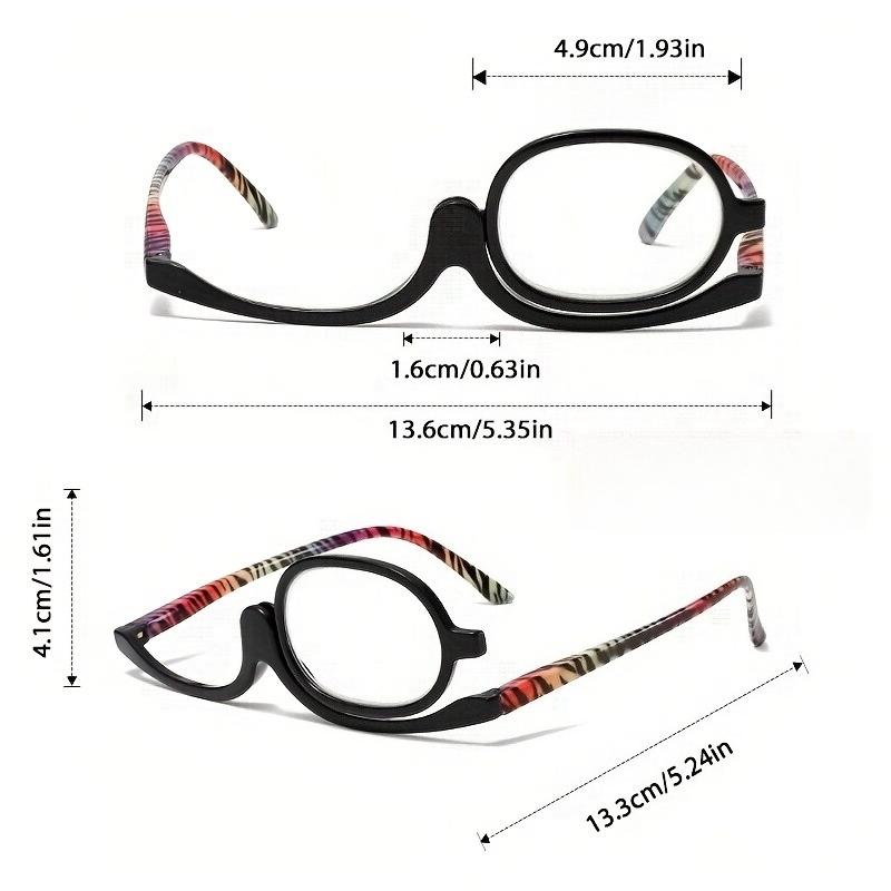 Colorful makeup reading glasses with multi-functional spring legs, super light and 180-degree rotatable reading glasses, with a free glasses cleaning cloth Multiple color combinations are available, High Quality Eyewear